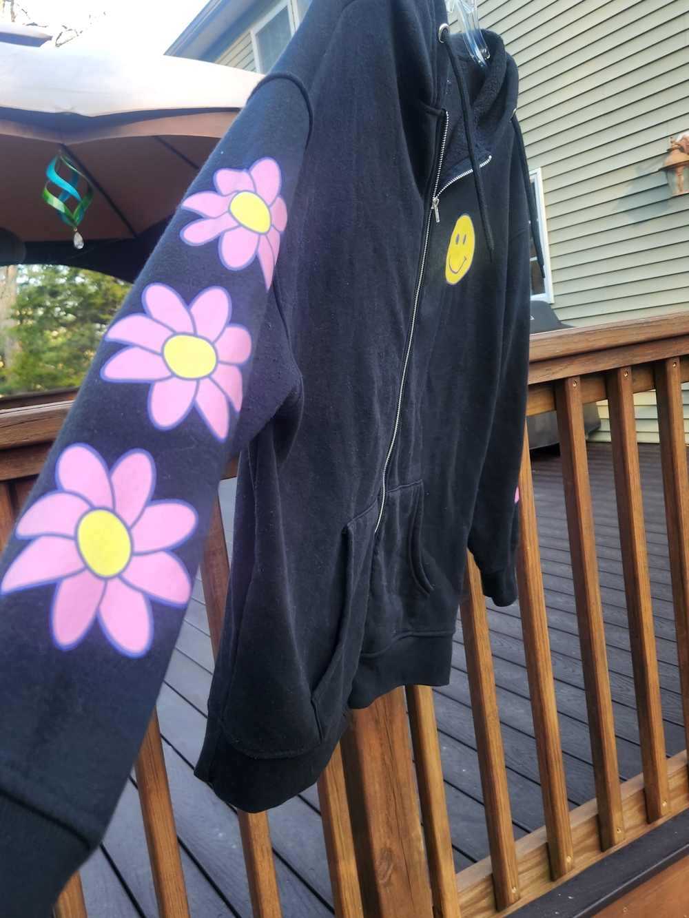 Forever 21 "It's OK To Not Feel OK" Black Hoodie W/ Purple Graphics Womens Small - Picture 8 of 11